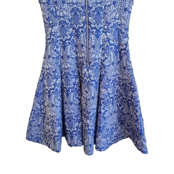 Betsey Johnson Brocade Dress, Sleeveless, Blue, Nordstrom's, Size XS - Picture 8 of 12
